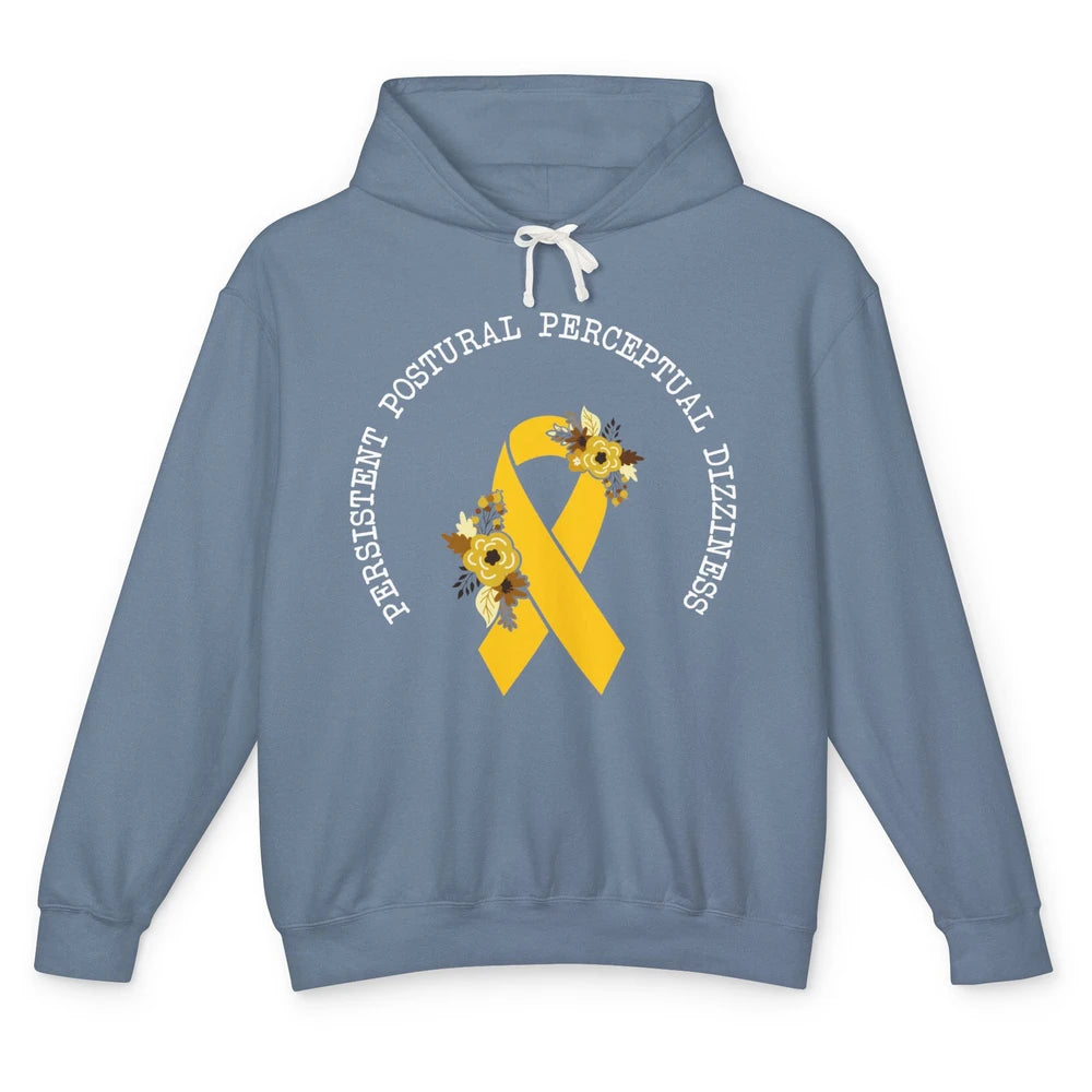 Persistent Postural-perceptual Dizziness PPPD Yellow Ribbon Unisex Lightweight Hoodie