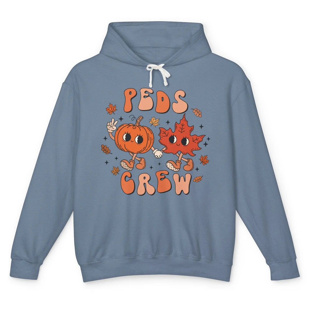 PEDS Crew Fall Pediatric Nurse Autumn Thanksgiving Medical Unisex Lightweight Hoodie