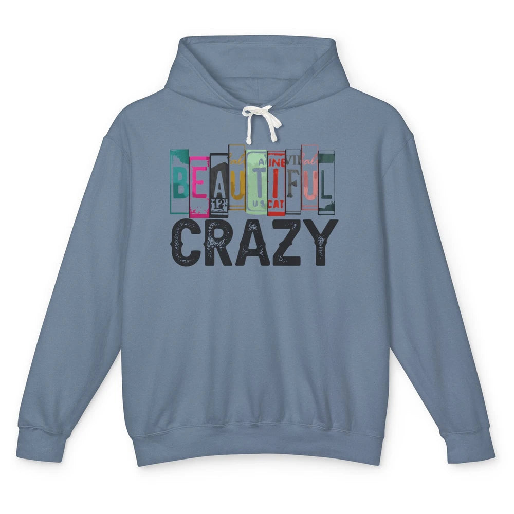 Retro Cowgirl Beautiful Crazy Western Country Cowgirl Unisex Lightweight Hoodie