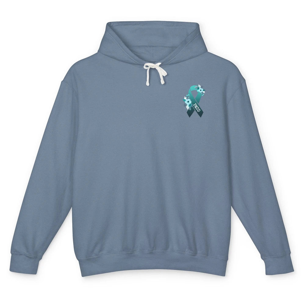 Premenstrual Dysphoric Disorder PMDD Awareness Ribbon Unisex Lightweight Hoodie
