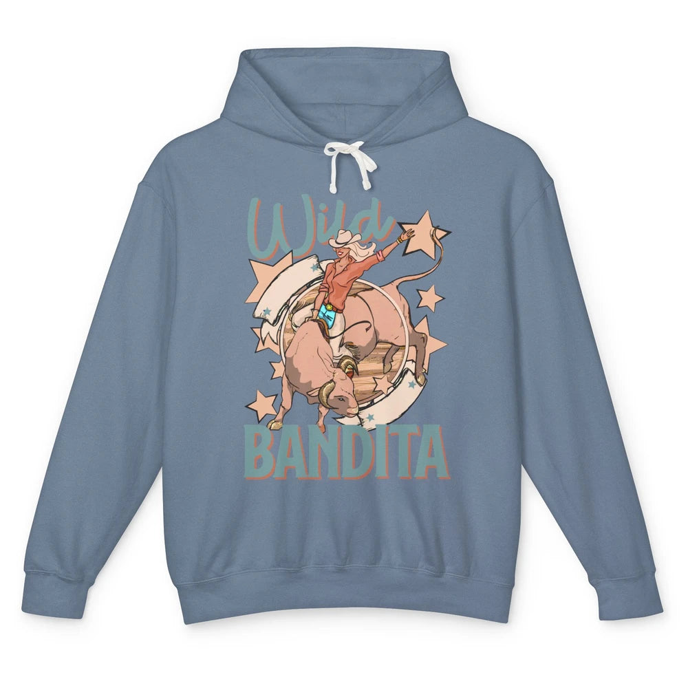 Retro Cowgirl Wild Bandita Western Country Cowboy Wild West Unisex Lightweight Hoodie