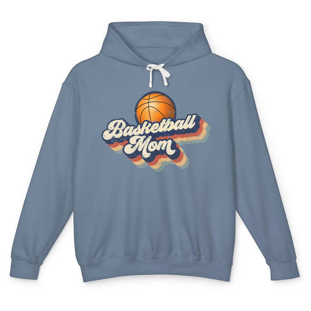 Retro Basketball Mom Basketball Players Mom Mothers Day Gift Unisex Lightweight Hoodie