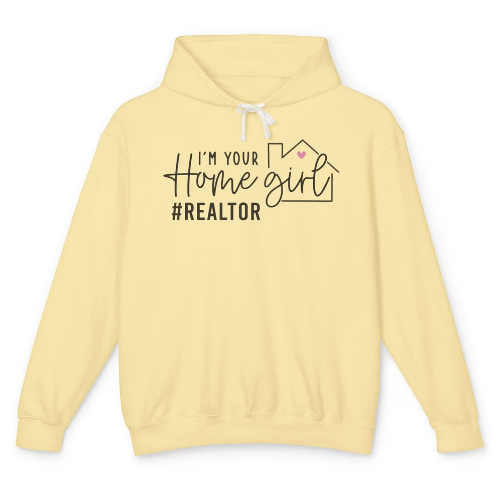 Realtor Life Home Girl Real Estate Agent Housing Investment Unisex Lightweight Hoodie