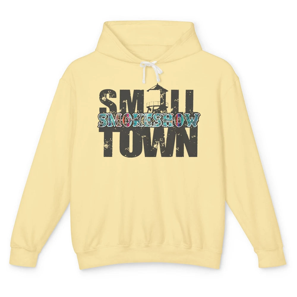 Retro Farm Barn Small Town Smokeshow Western Country Cowgirl Unisex Lightweight Hoodie