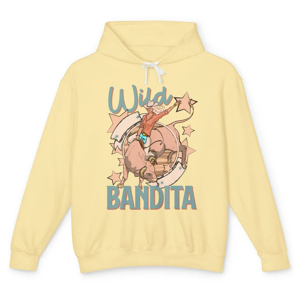 Retro Cowgirl Wild Bandita Western Country Cowboy Wild West Unisex Lightweight Hoodie
