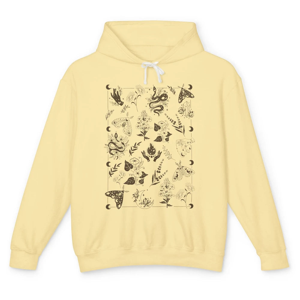 Practical Magic Witch Gardening Card Gardeners Plant Lovers Unisex Lightweight Hoodie