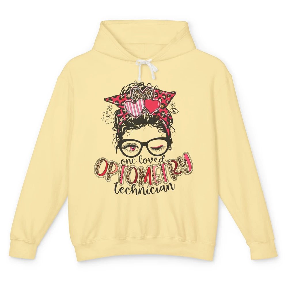 Optometry Tech One Loved Optometry Technician Optometry Girl Unisex Lightweight Hoodie