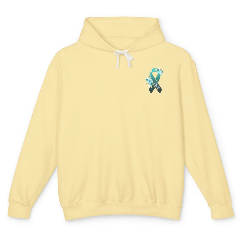 Premenstrual Dysphoric Disorder PMDD Awareness Ribbon Unisex Lightweight Hoodie