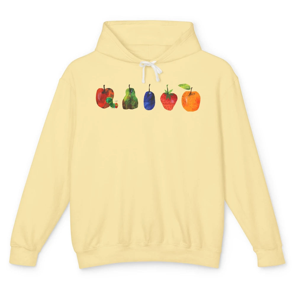 Hungry Caterpillar Fruit Always Hungry Caterpillar Unisex Lightweight Hoodie