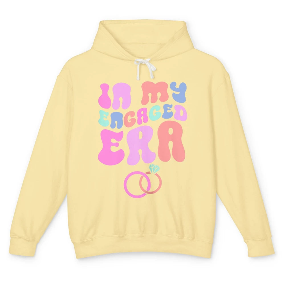 In My Engaged Era Boho Groovy Bridal Shower Party Wedding Unisex Lightweight Hoodie