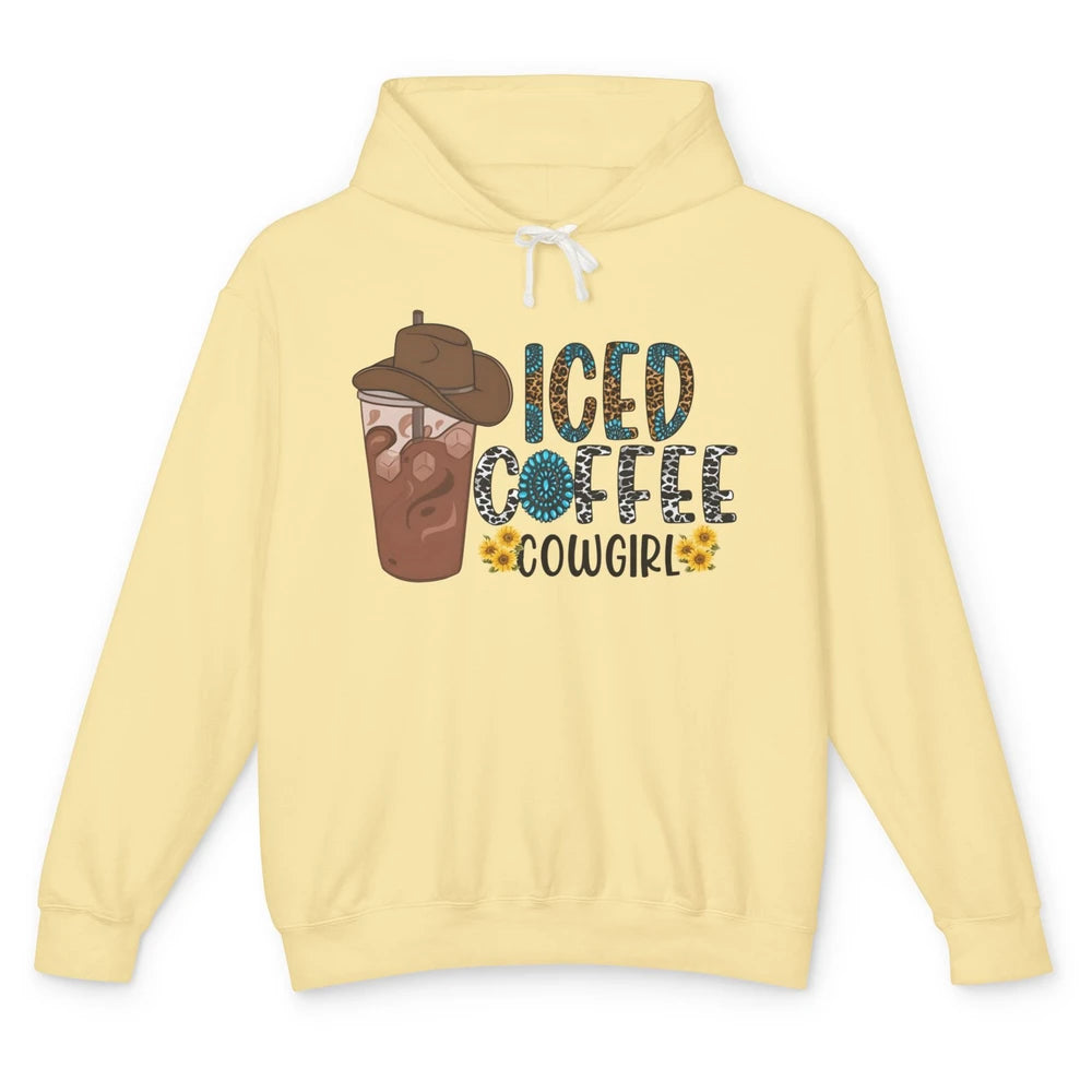 Peace Love Rodeo Coffee Western Boots Cactus Cowboy Vintage Unisex Lightweight Hoodie