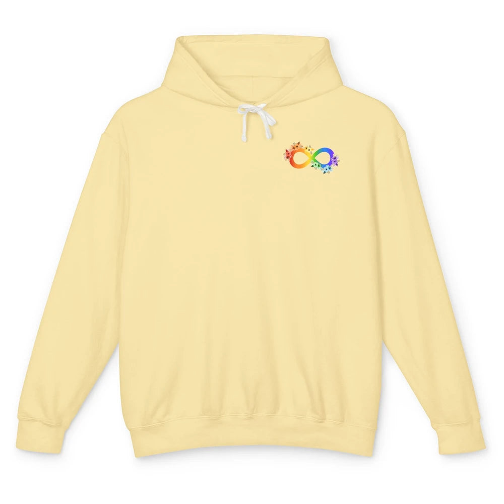 Neurodiversity Autism Spectrum Disorder Awareness Infinity Unisex Lightweight Hoodie