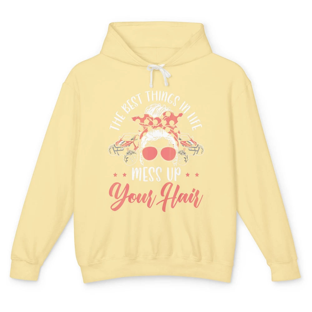 Messy Up Your Hair Women Mud Rider UTV Retro ATV SXS Offroad Unisex Lightweight Hoodie