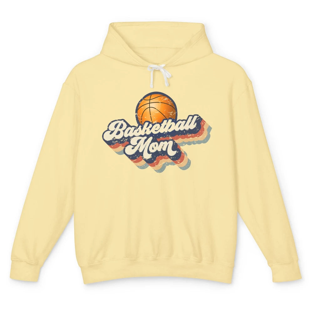 Retro Basketball Mom Basketball Players Mom Mothers Day Gift Unisex Lightweight Hoodie
