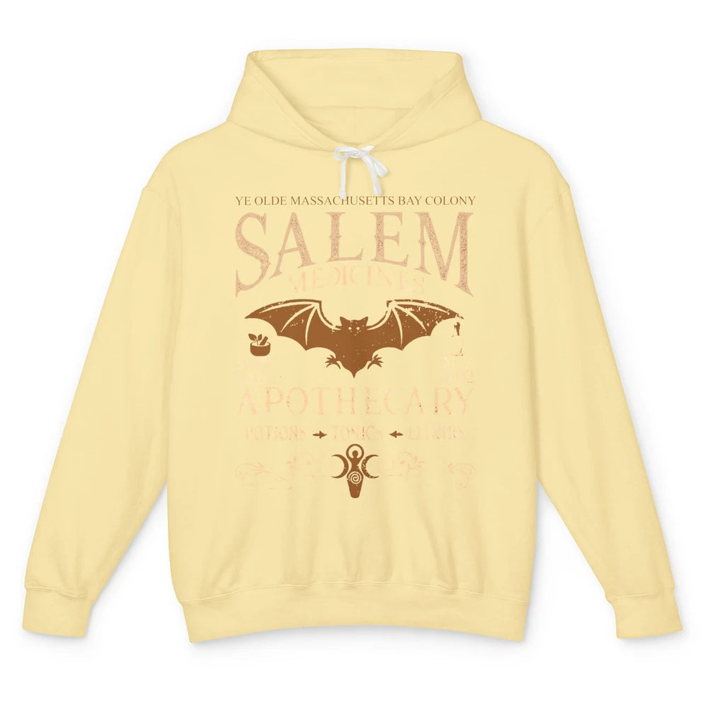 Retro Salem Apothecary Halloween Night Salem Witches 1692 Unisex Lightweight Hoodie