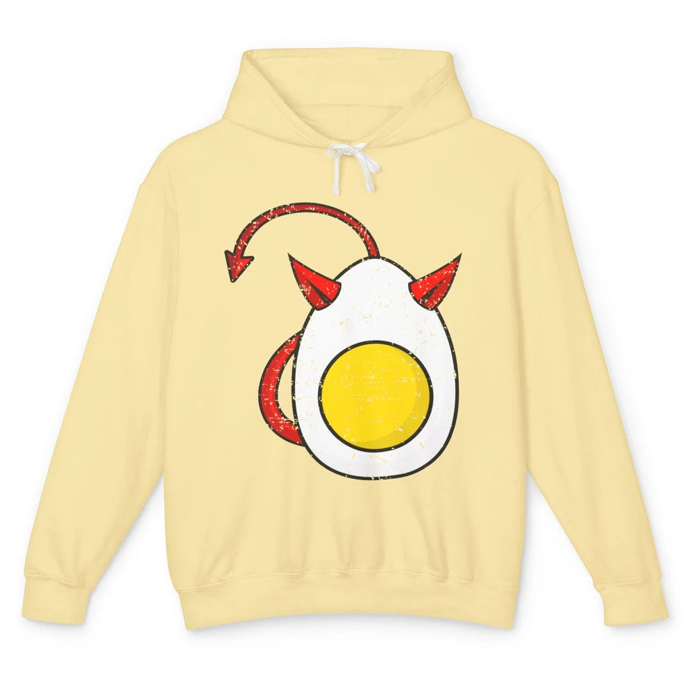 Retro Deviled Egg Funny Halloween Costume Men Women Kids Unisex Lightweight Hoodie