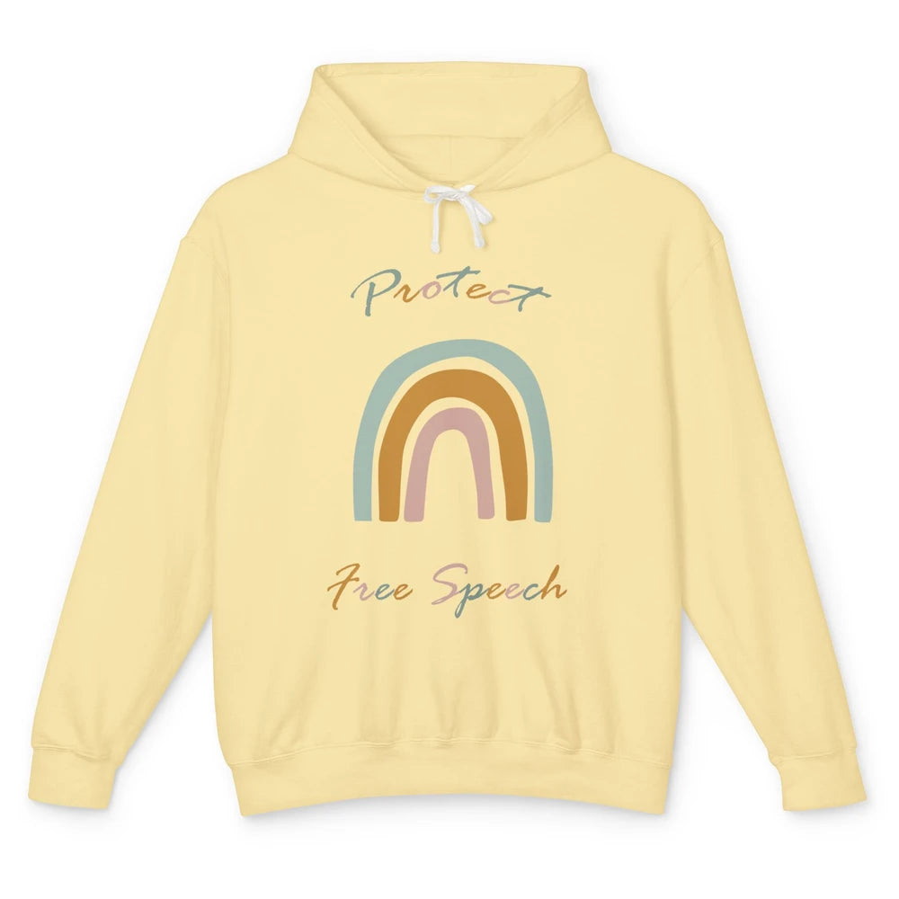 Political Protect Free Speech - Free Speech For Everyone Unisex Lightweight Hoodie
