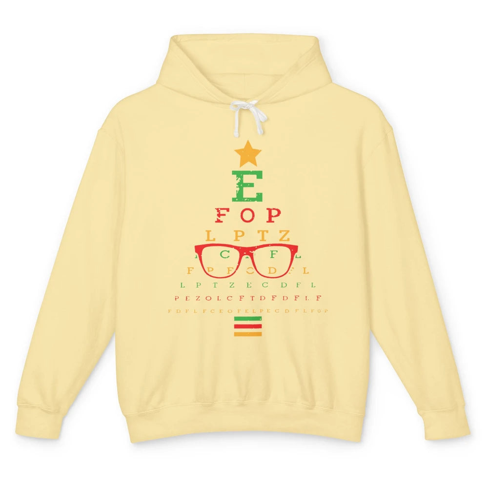 Optometrist Christmas Tree Optometry Symbols Optician Gift Unisex Lightweight Hoodie