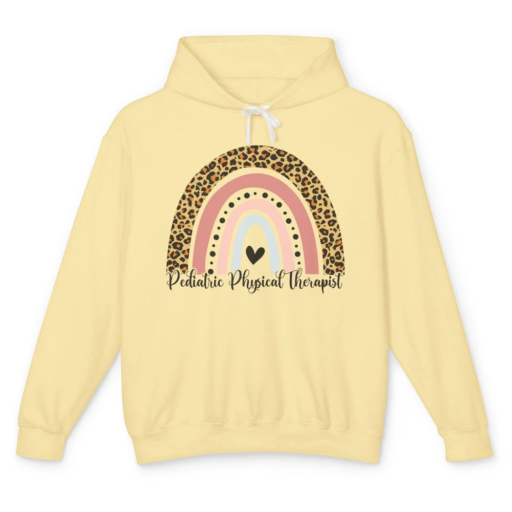 Retro Pediatric Physical Therapy Rainbow Physical Therapist Unisex Lightweight Hoodie
