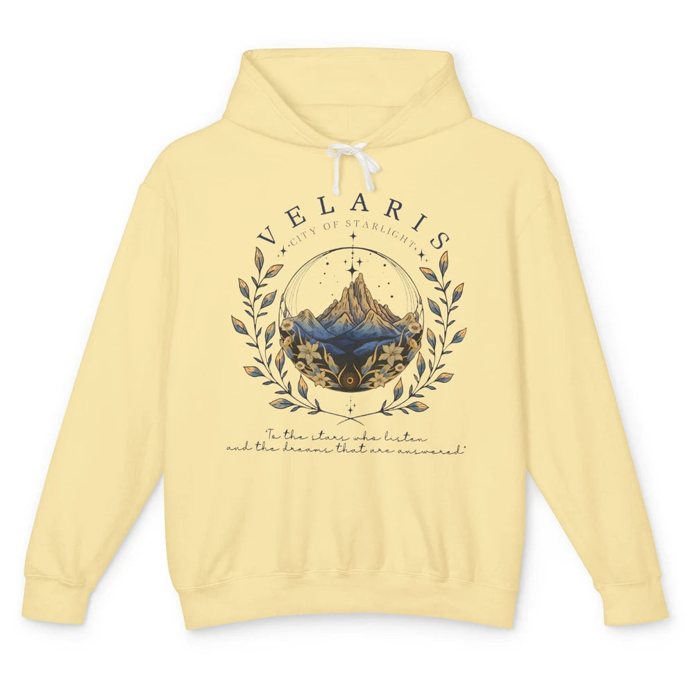 Night To The Stars Who Listen And Dreams That Are Answered Unisex Lightweight Hoodie