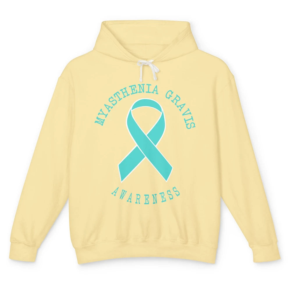 Myasthenia Gravis Awareness Ribbon Neuromuscular Disease Unisex Lightweight Hoodie