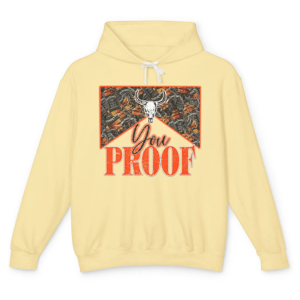 Retro I Need Something You Proof Whiskey Western Country Unisex Lightweight Hoodie