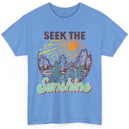 Retro Desert Cactus Seek The Sunshine Western Country Girls Classic Unisex T-Shirt