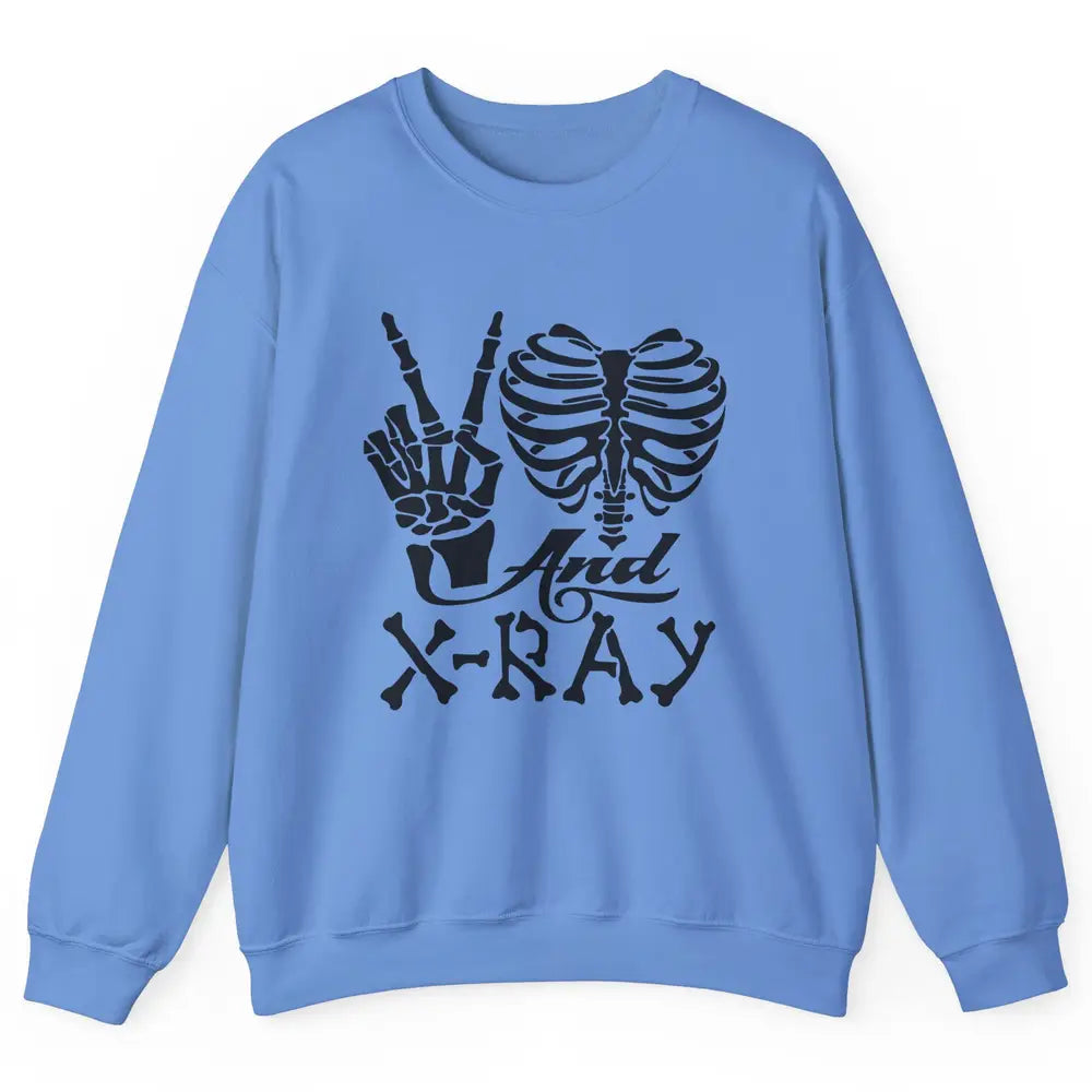 Peace Love X-Ray Radiology Tech Radiologist X-Ray Tech Life Unisex Crewneck Sweatshirt