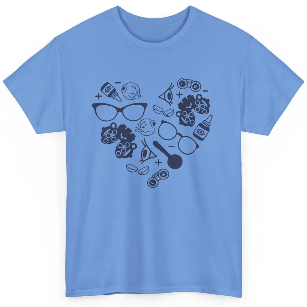 Optometrist Love Heart Symbols Optician Eye Doctor Gift Classic Unisex T-Shirt