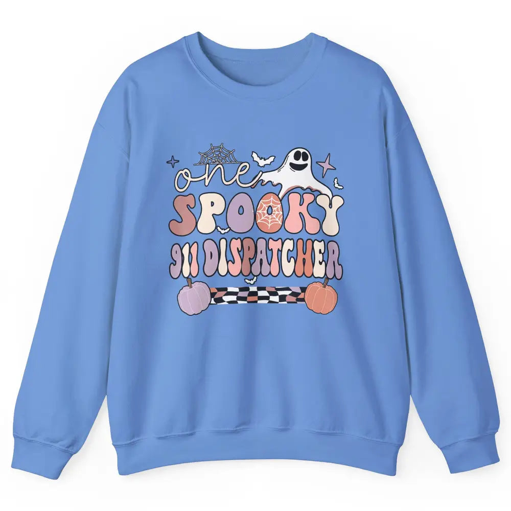 One Spooky Dispatcher 911 Life Operator Pumpkin Halloween Unisex Crewneck Sweatshirt