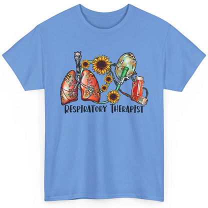 Respiratory Therapist Sunflower Lungs Breathe RT Nurse Classic Unisex T-Shirt