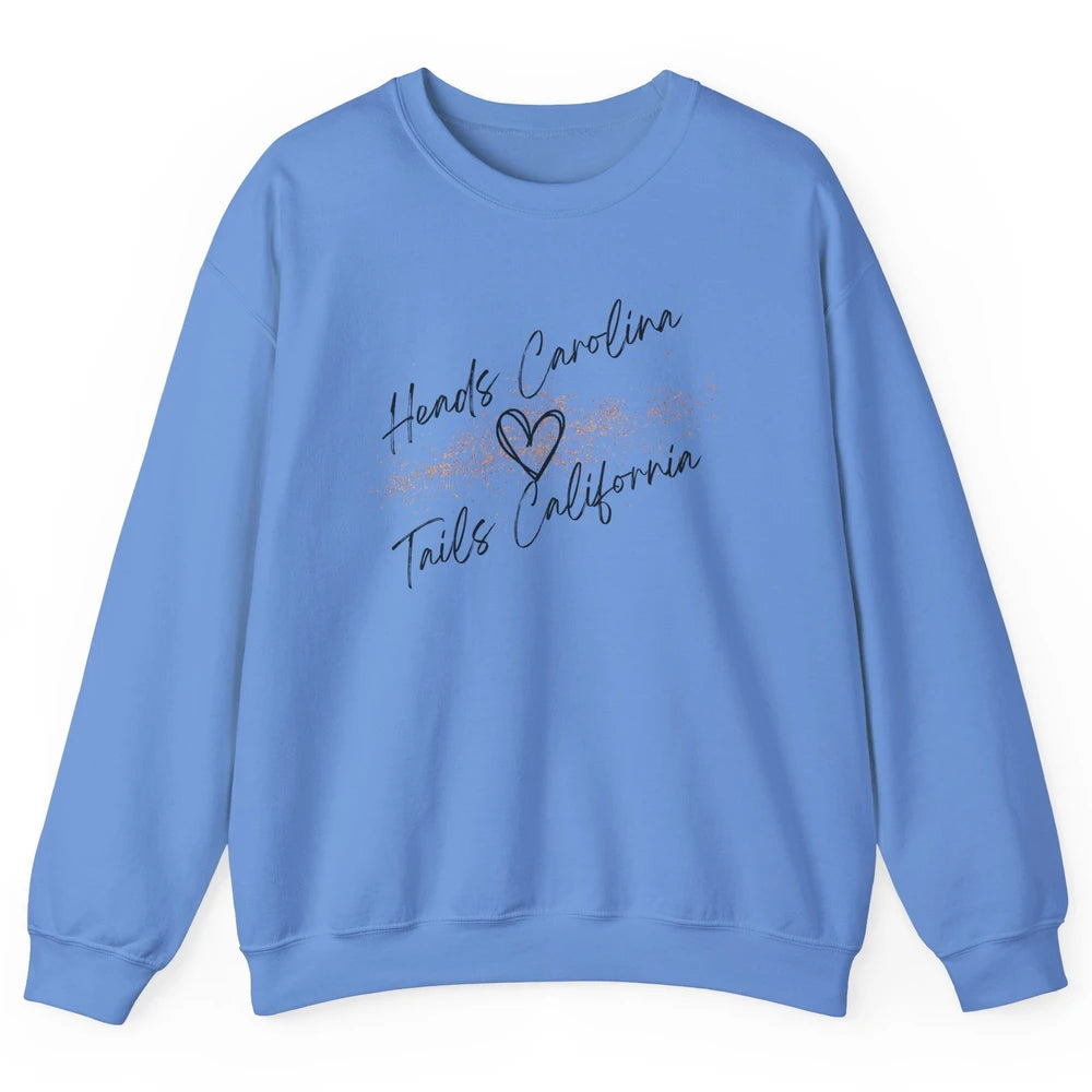 Retro Heads Carolina Tails California Western Summer Holiday Unisex Crewneck Sweatshirt