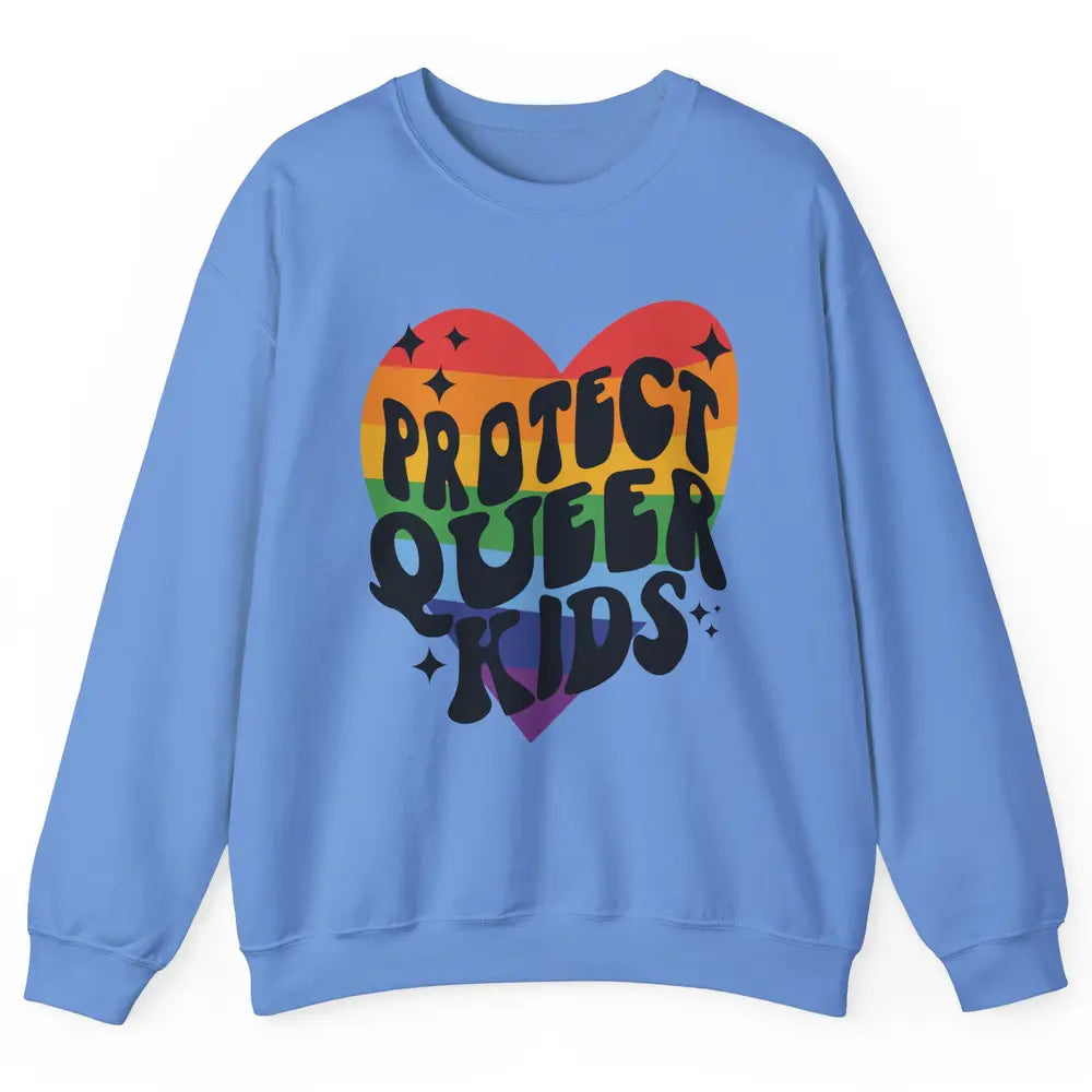 Protect Queer Kids Protect Trans Youth LGBT Gay Pride Ally Unisex Crewneck Sweatshirt