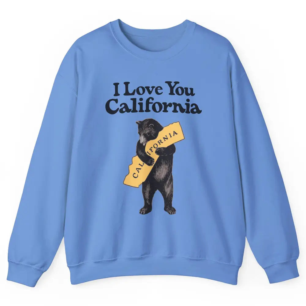 Retro 90s Vintage California Bear Hug Beach Summer Travel Unisex Crewneck Sweatshirt