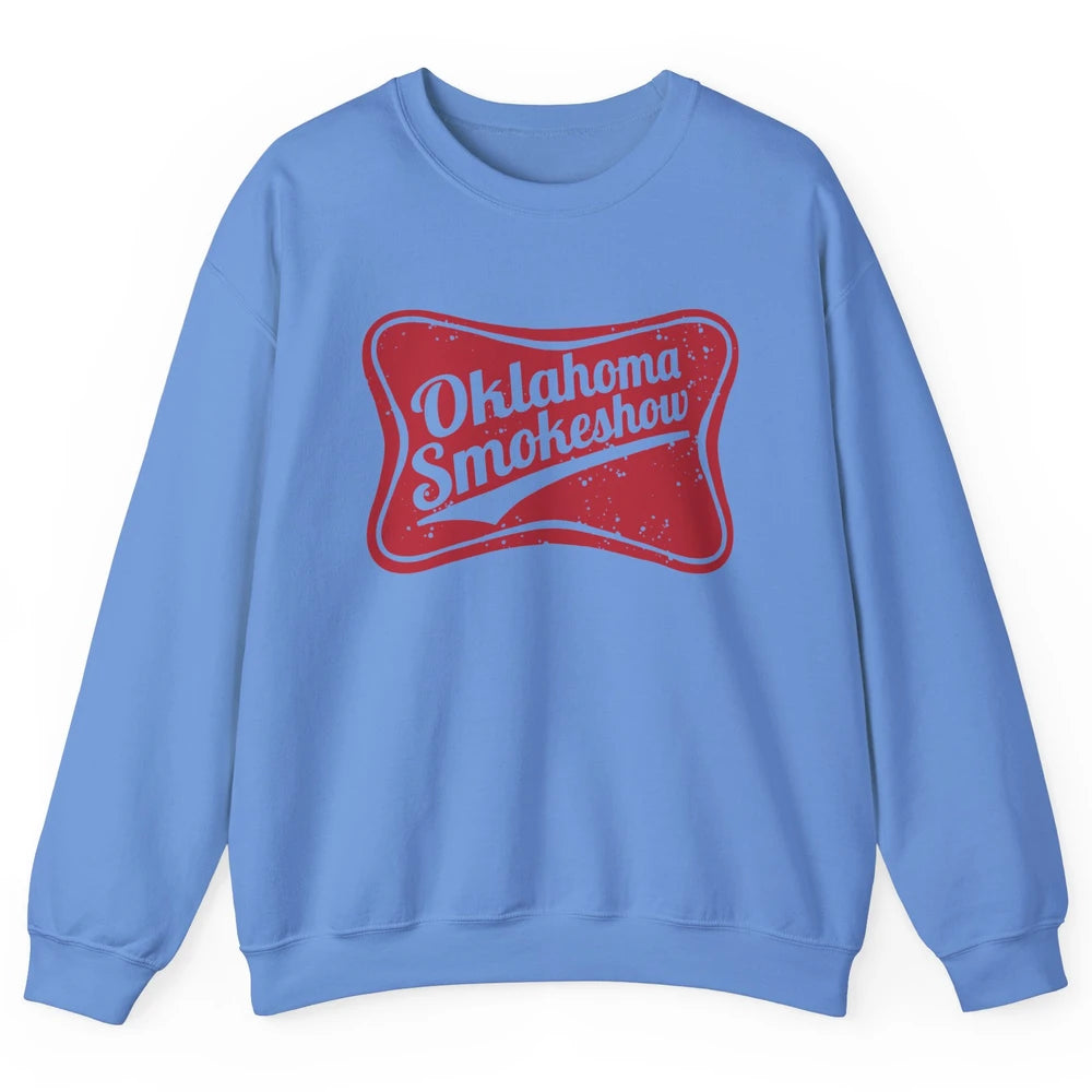 Retro Cowgirl Oklahoma Smokeshow Small Town Western Country Unisex Crewneck Sweatshirt