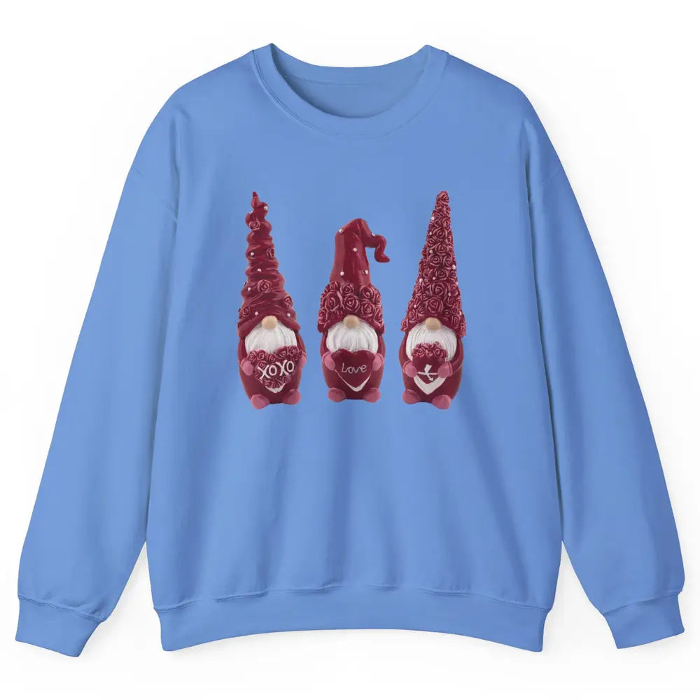 Pink Gnomes Love Valentines Loads Of Love Western Valentine Unisex Crewneck Sweatshirt