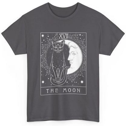 Retro Halloween Gothic Cat The Moon Tarot Card Witchcraft Classic Unisex T-Shirt