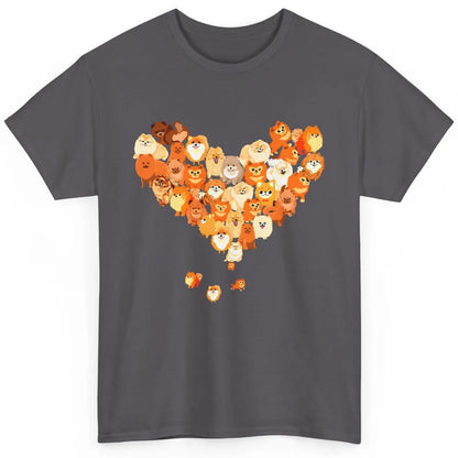 Pomeranian Heart Cute Pomeranian Dog Lovers Gift My Pet Love Classic Unisex T-Shirt