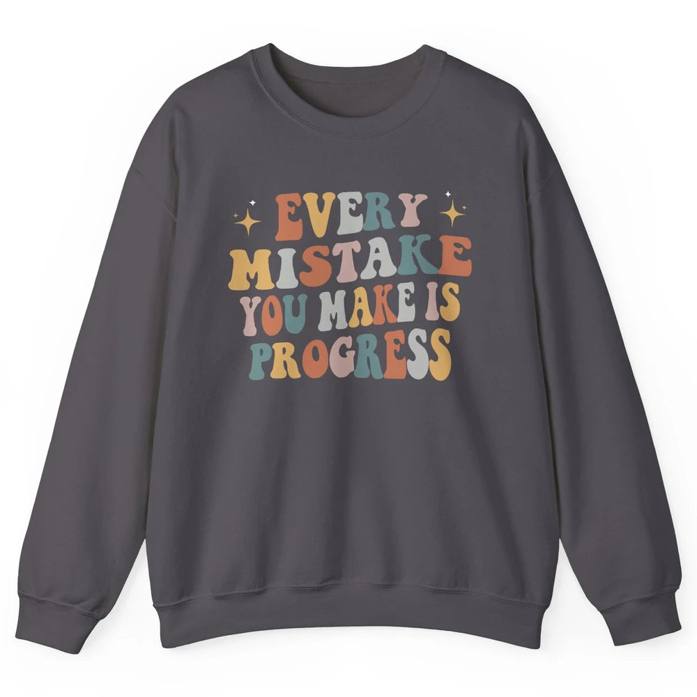 Personal Growth Mindset Therapist Mental Health Retro Boho Unisex Crewneck Sweatshirt
