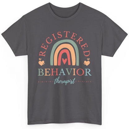 Boho Rainbow Registered Behavior Tech RBT Behavior Therapist Classic Unisex T-Shirt