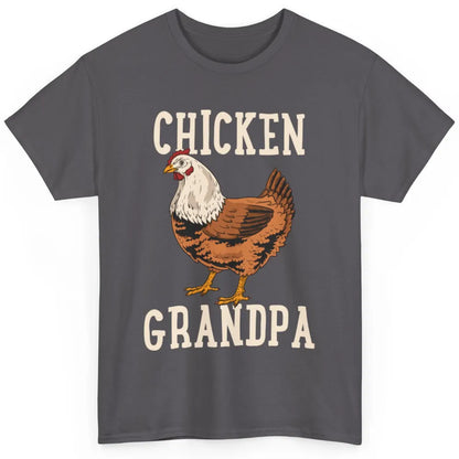 Retro Chicken Grandpa Funny Grandfather Vintage Farm Animal Classic Unisex T-Shirt