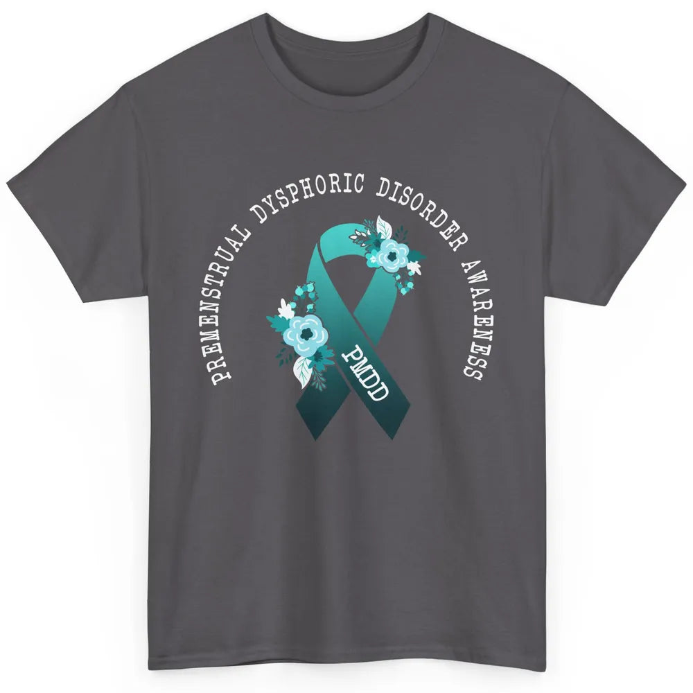 Premenstrual Dysphoric Disorder PMDD Awareness Ribbon Classic Unisex T-Shirt