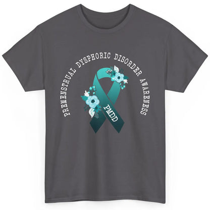 Premenstrual Dysphoric Disorder PMDD Awareness Ribbon Classic Unisex T-Shirt