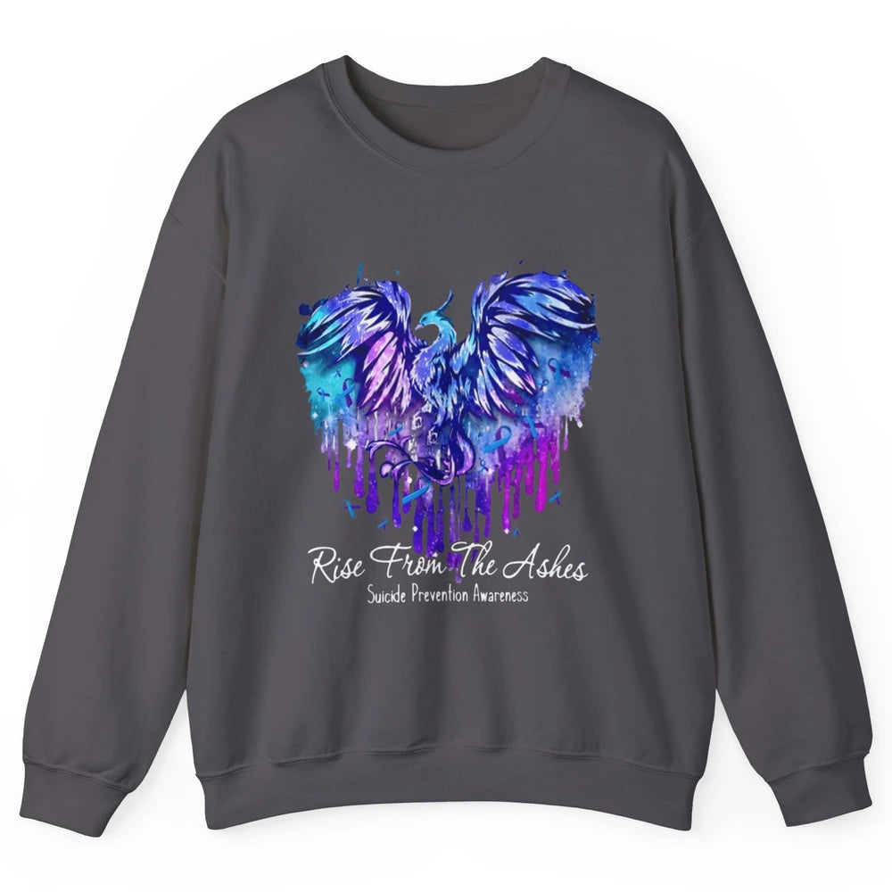 Phoenix Bird Warrior Love Suicide Prevention Awareness Month Unisex Crewneck Sweatshirt