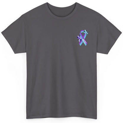 Mixed Connective Tissue Disease Awareness MCTD Floral Ribbon Classic Unisex T-Shirt