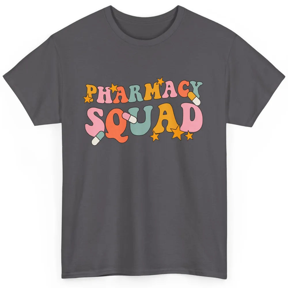 Pharmacy Squad Pharmacist Groovy Halloween Spooky Season Classic Unisex T-Shirt