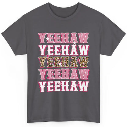 Retro Leopard Yeehaw Western Country Cowboy Cowgirl Costume Classic Unisex T-Shirt