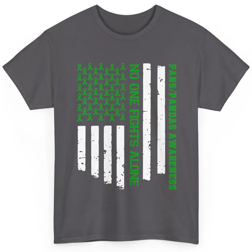 PANS/PANDAS Awareness Retro US Flag No One Fight Alone Classic Unisex T-Shirt