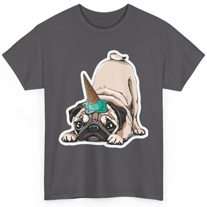 Puppy Pugs Funny Unicorn Pug Dog Lovers Gift Cute Pug Dog Classic Unisex T-Shirt