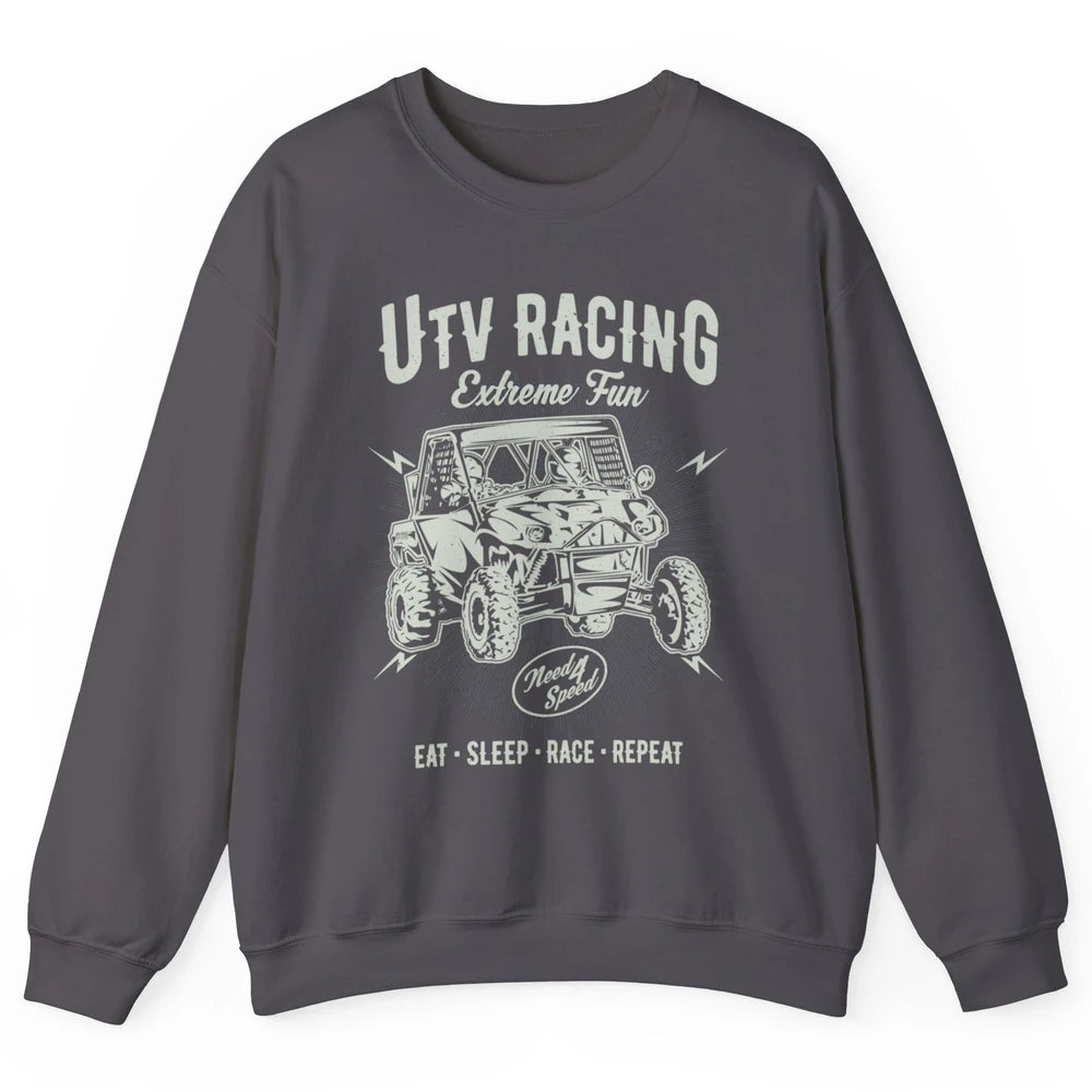 Retro Fun UTV Racing Limit Mud Riding Dirt SXS Rider Offroad Unisex Crewneck Sweatshirt